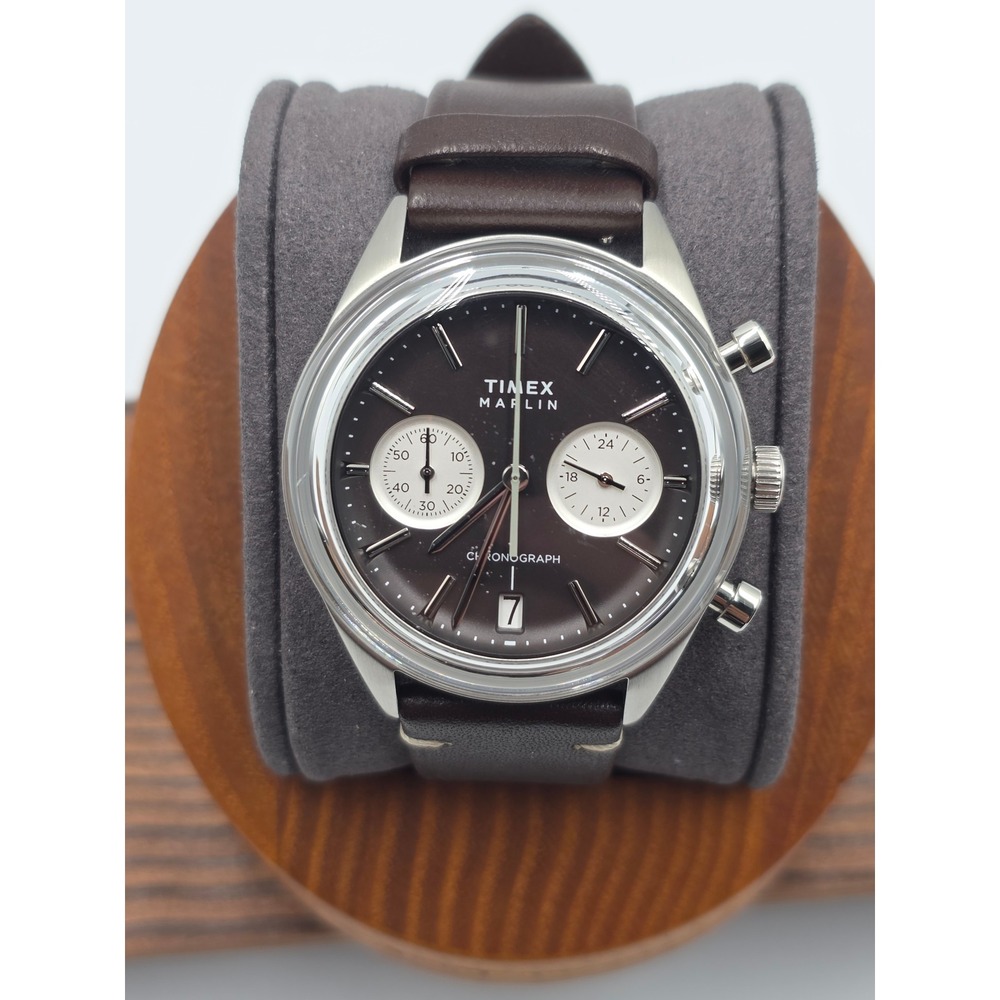 Timex Marlin Jet TW2Y24700 Meca-Quartz Chronograph 40mm Brown Dial Watch